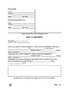 free free quit claim deed template  fill sign &amp;amp; print tennessee quit claim deed template word