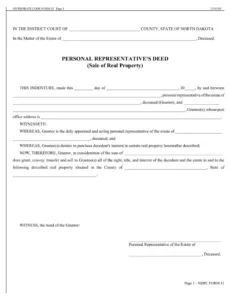personal deed form ≡ fill out printable pdf forms online personal representative deed template