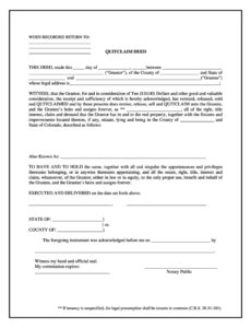 printable 46 free quit claim deed forms &amp;amp; templates  templatelab employee deed of release template