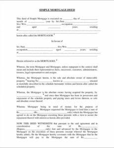 printable deed of agreement template dividend waiver deed template excel