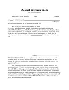 printable free printable warranty deed form templates pdf word michigan warranty deed template example