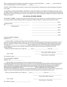 printable general warranty deed north carolina in word and pdf formats  page 2 of 2 north carolina general warranty deed template pdf