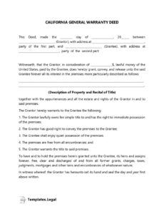 sample california deed forms &amp;amp; templates free word pdf odt dividend waiver deed template pdf