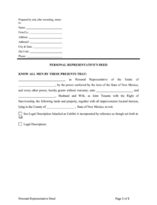 sample nm quitclaim deed fill out &amp;amp; sign online  dochub personal representative deed template example