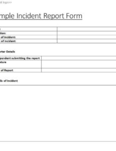 10  Information Security Incident Report Template Pdf