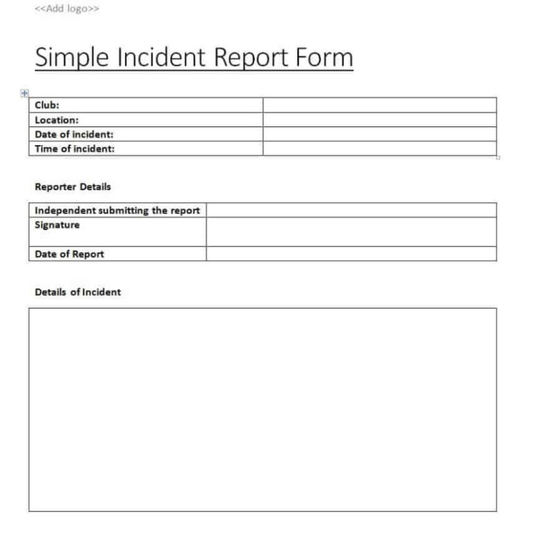 10 Information Security Incident Report Template PDF - Tacitproject