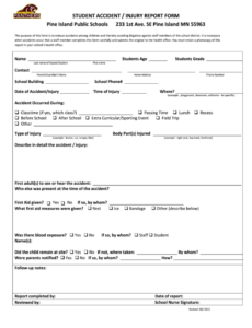 5 Printable Elementary School Incident Report Template Sample