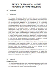 7 Printable Road Safety Audit Report Template Xls