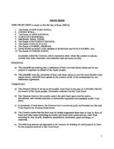 free 2025 deed of trust form  fillable printable pdf &amp;amp; forms  handypdf charitable trust deed template