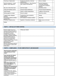 Middle School Incident Report Template Example