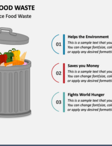 Printable Food Waste Report Template Example