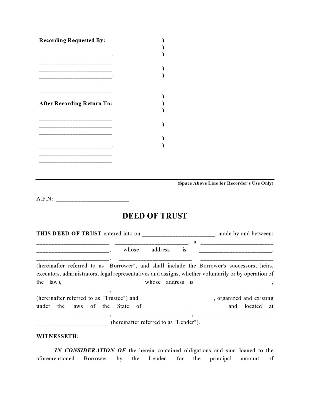 sample 42 comprehensive deed of trust forms word  templatelab charitable trust deed template