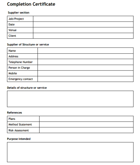 Top Editable Work Completion Report Template