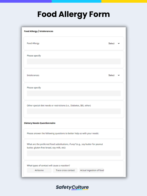 food-allergy-questionnaire-template