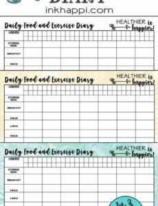 diet-and-exercise-journal-template
