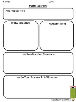 elementary-school-math-journal-template