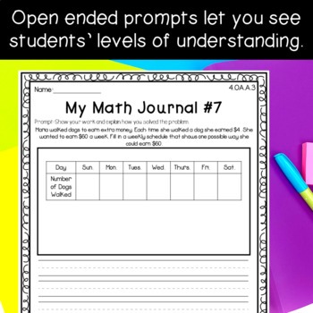 first-grade-math-journal-template