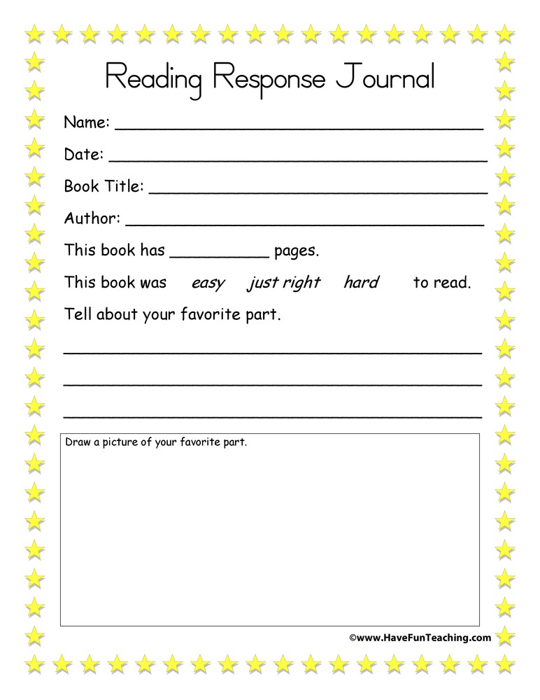 first-grade-reading-response-journal-template