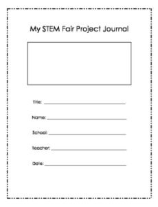 science-fair-project-journal-template