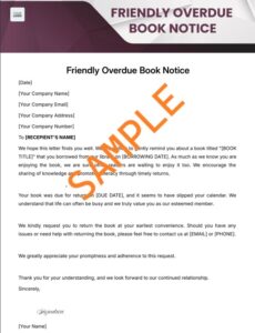 Free Editable Overdue Library Book Notice Template Overdue Library Book Notice Template